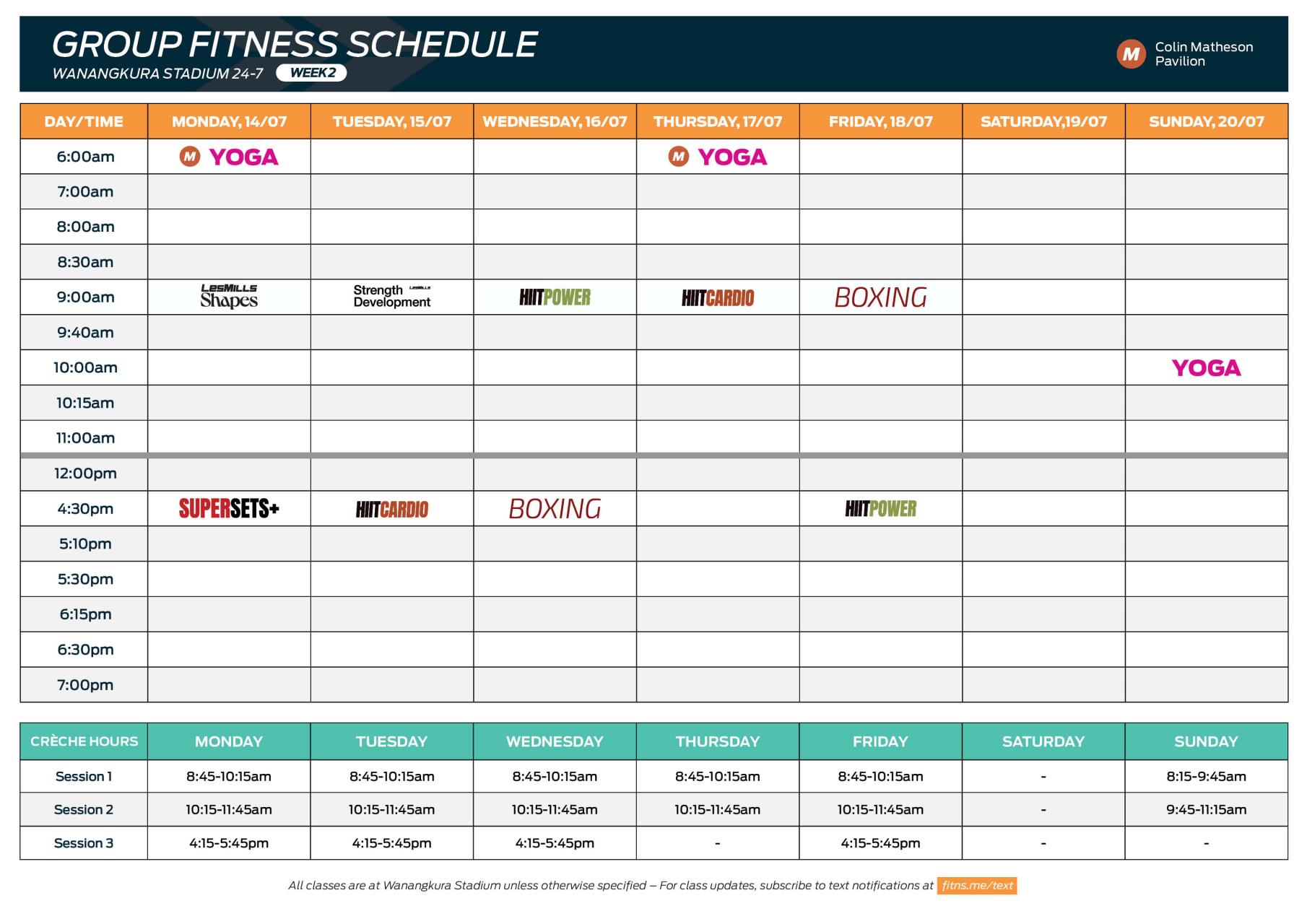 Timetable