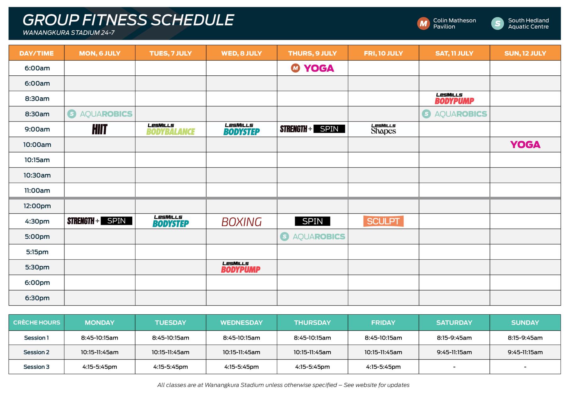 Timetable