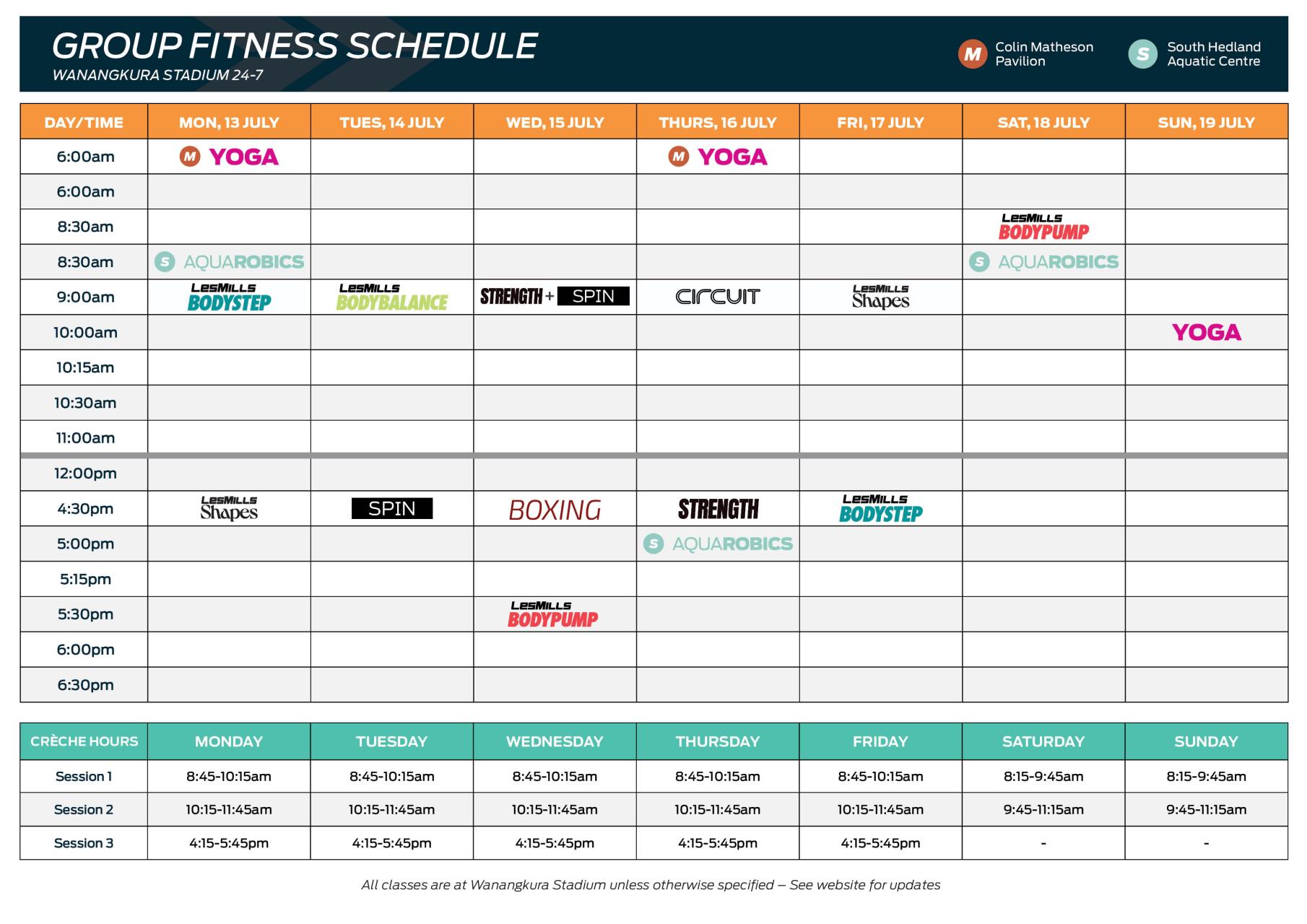 Timetable