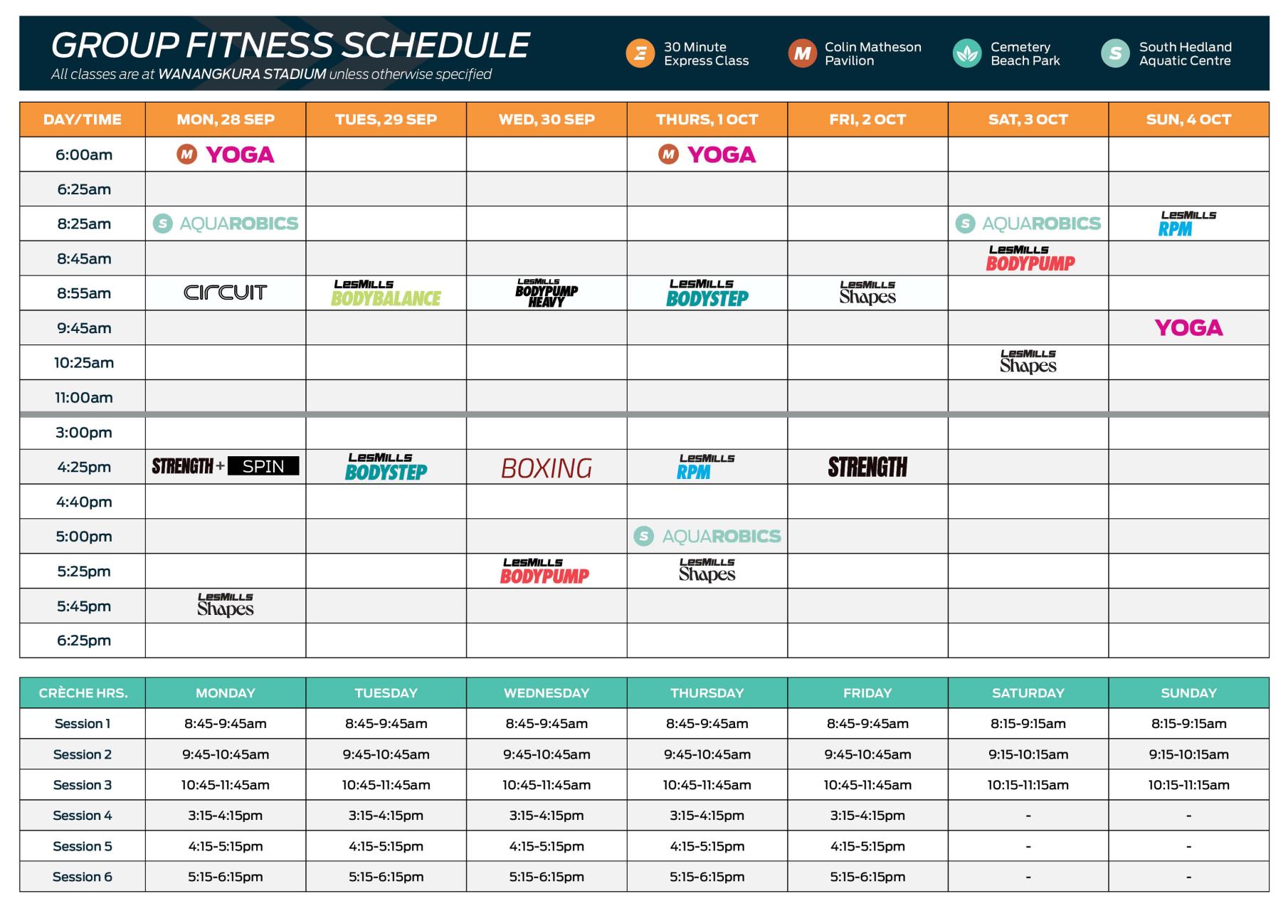 Timetable