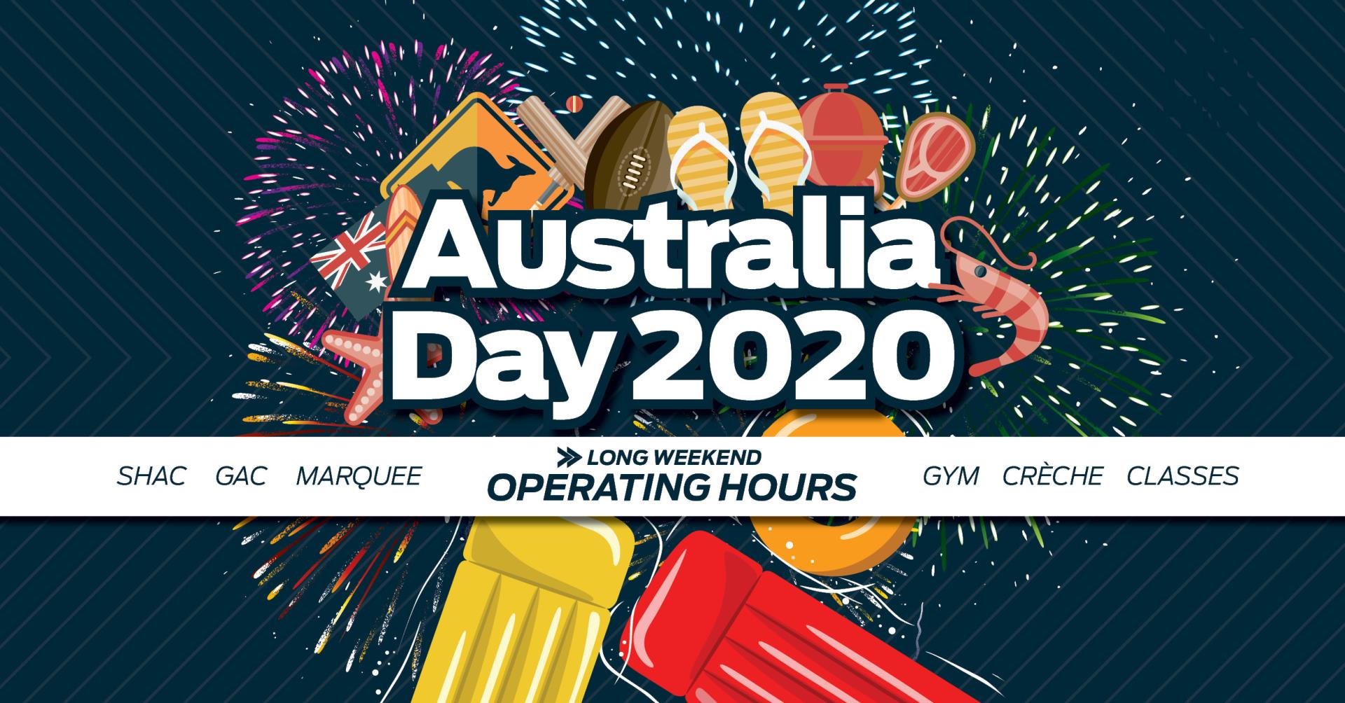 Australia Day Long Weekend Operating Hours