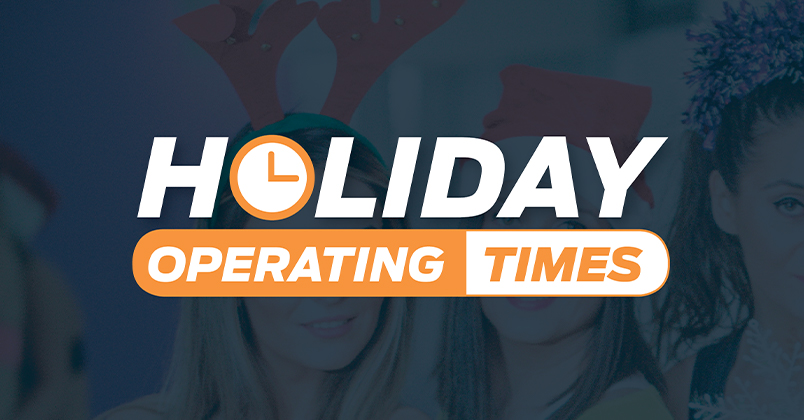 Holiday Operating Times