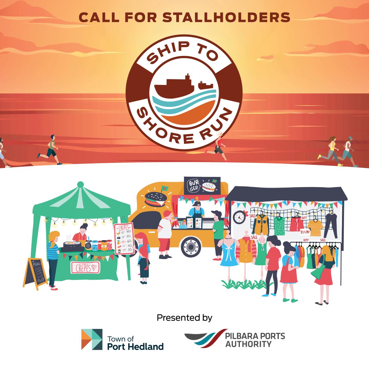 Applications now open for stallholders at the Ship to Shore Run Markets